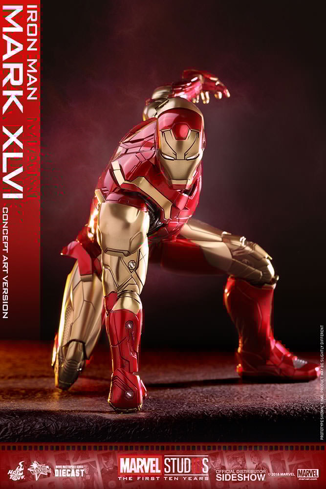 Iron Man Mark XLVI Concept Art Figure by Hot Toys Sideshow