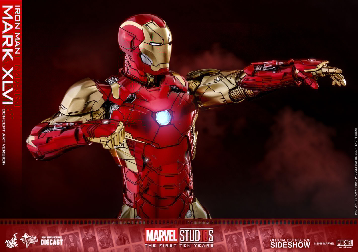 アイアンマン　マーク46 コンセプトアート Amazon.co.jp: ムービー・マスターピース DIECAST マーベル