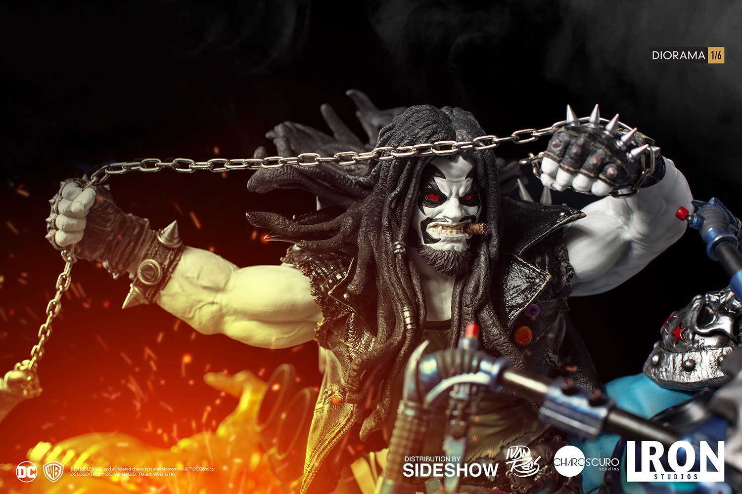 DC Comics Lobo Sixth Scale Diorama by Iron Studios
