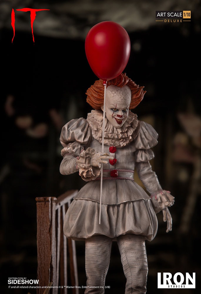 いっせい It Pennywise Deluxe Statue by Iron Studios | Sideshow
