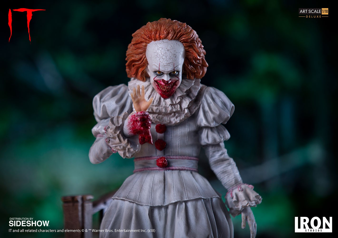 いっせい It Pennywise Deluxe Statue by Iron Studios | Sideshow