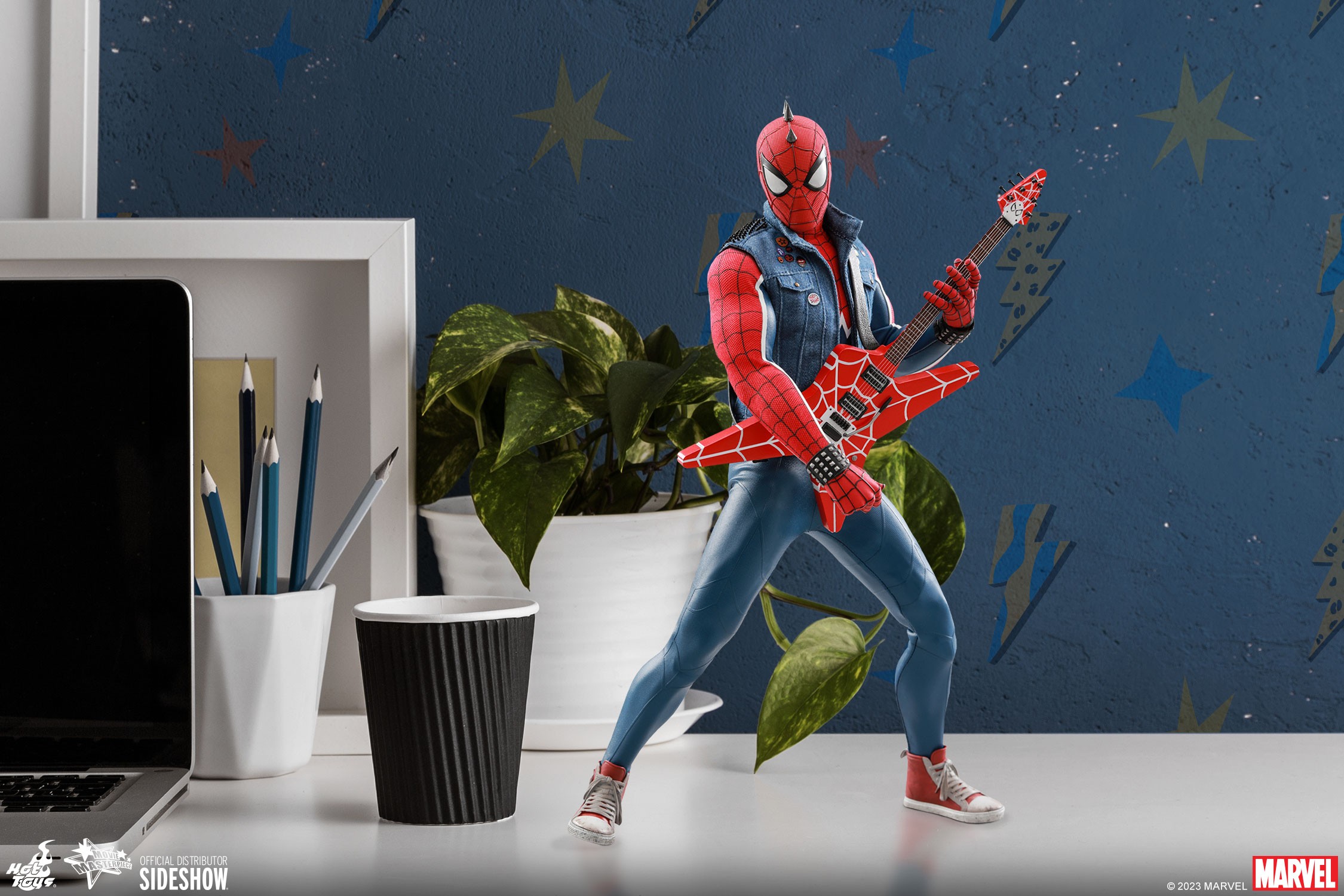 Spider Man Punk Suit Figure by Hot Toys | Sideshow Collectibles Spider Man Punk Suit Figure by Hot Toys | Sideshow Collectibles