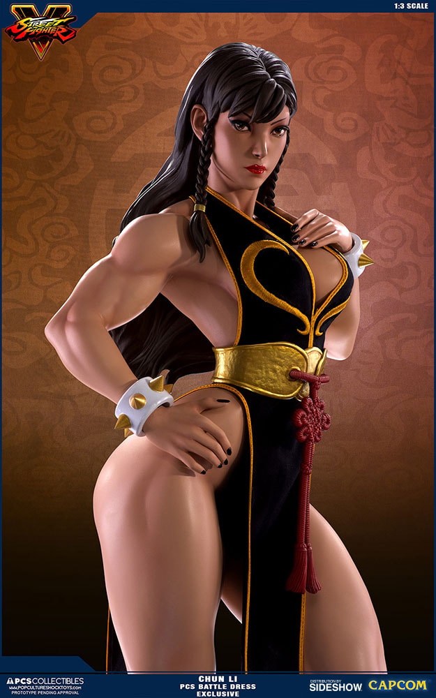 Chun-Li Street Fighter Battle Dress Statue | Sideshow Collectibles