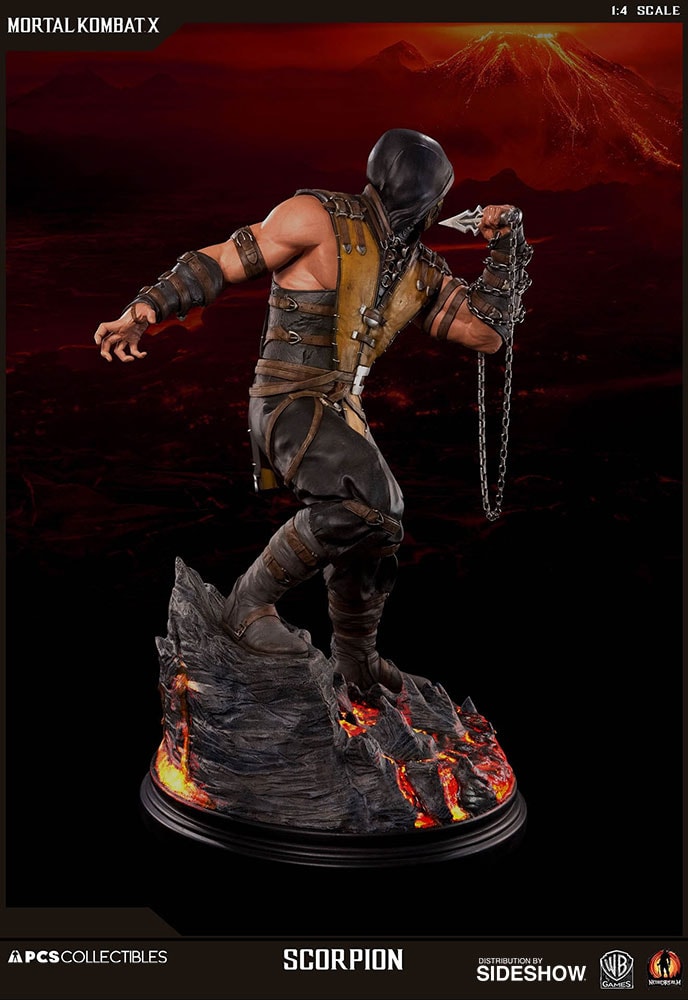 Mortal Kombat Scorpion Statues  Collector Edition View 2