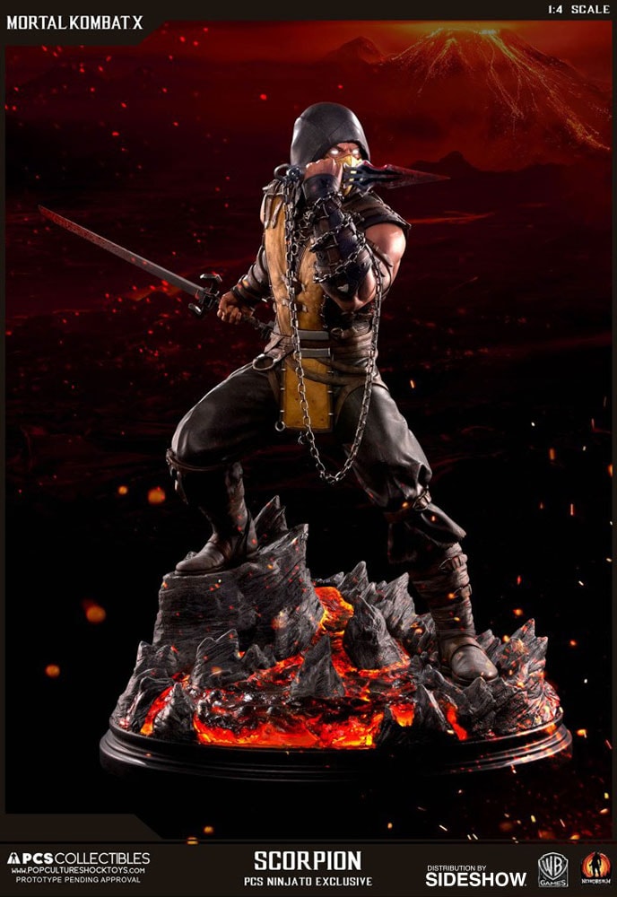 Mortal Kombat Scorpion Statues  Exclusive Edition View 2
