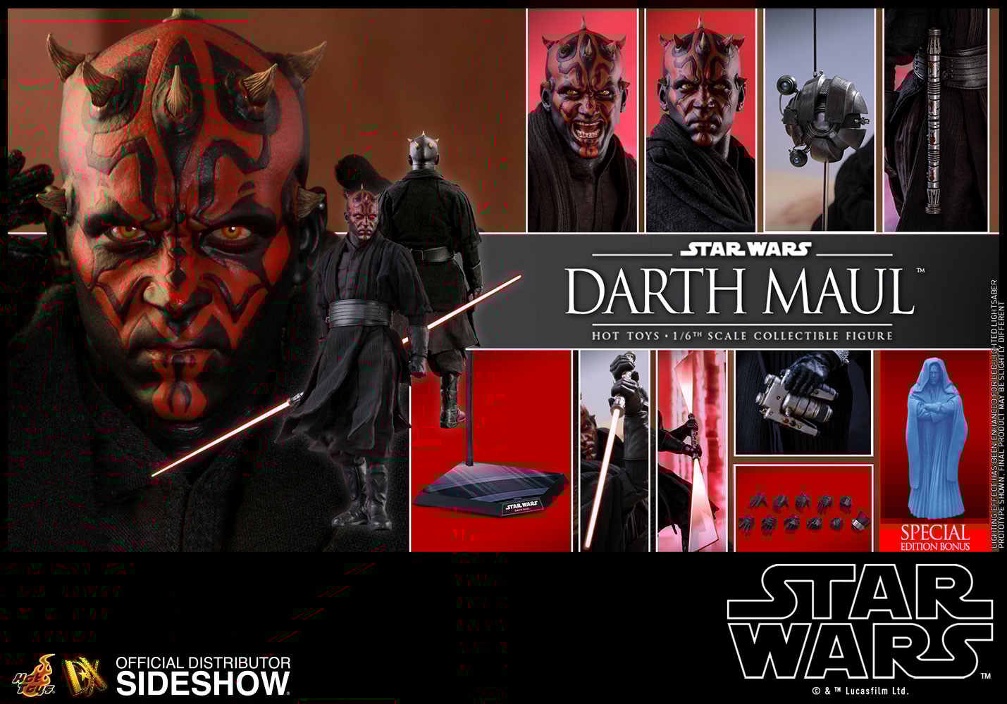 Darth Maul Phantom Menace Figure by Hot Toys | Sideshow