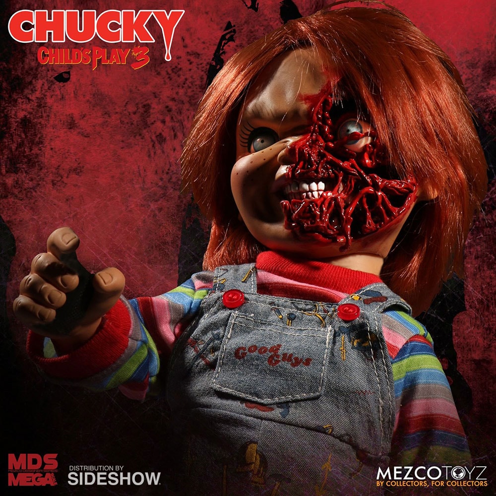 Child's Play Talking Pizza Face Chucky Collectible Figure  (Prototype Shown) View 2