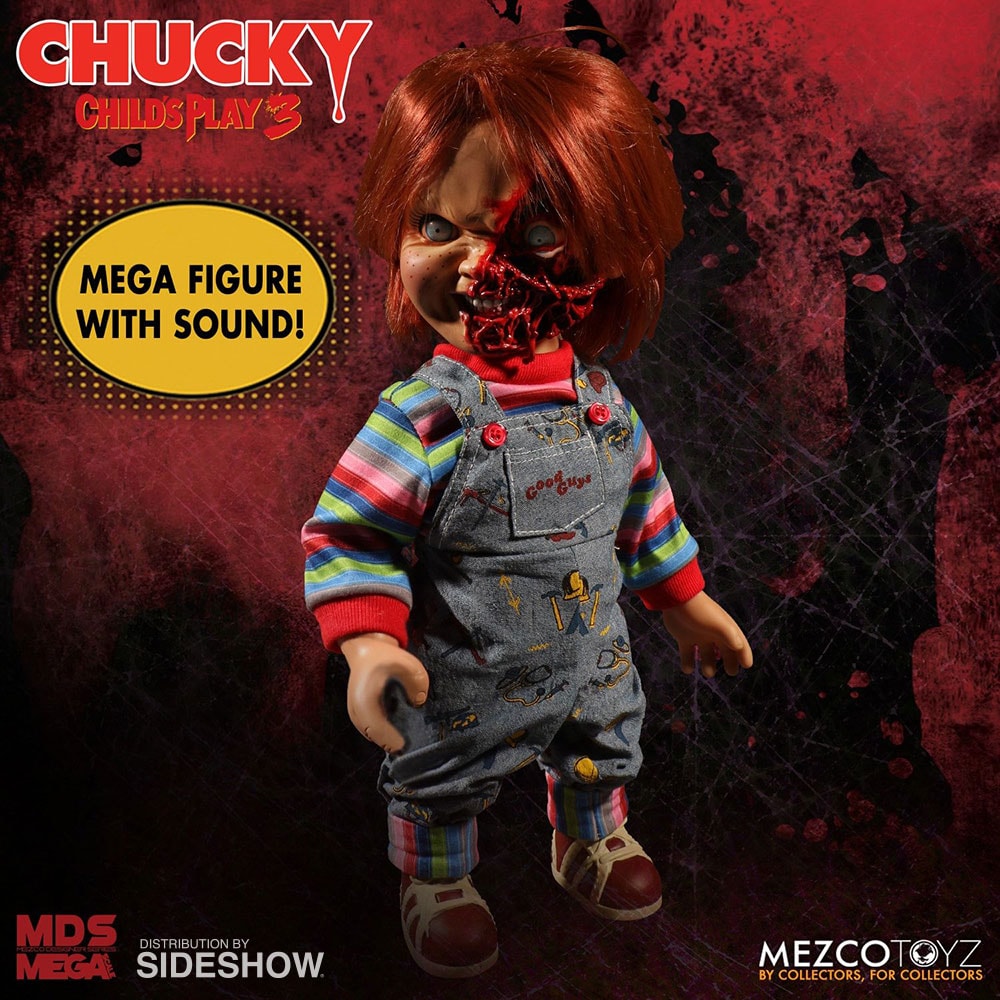 Child's Play Talking Pizza Face Chucky Collectible Figure  (Prototype Shown) View 7