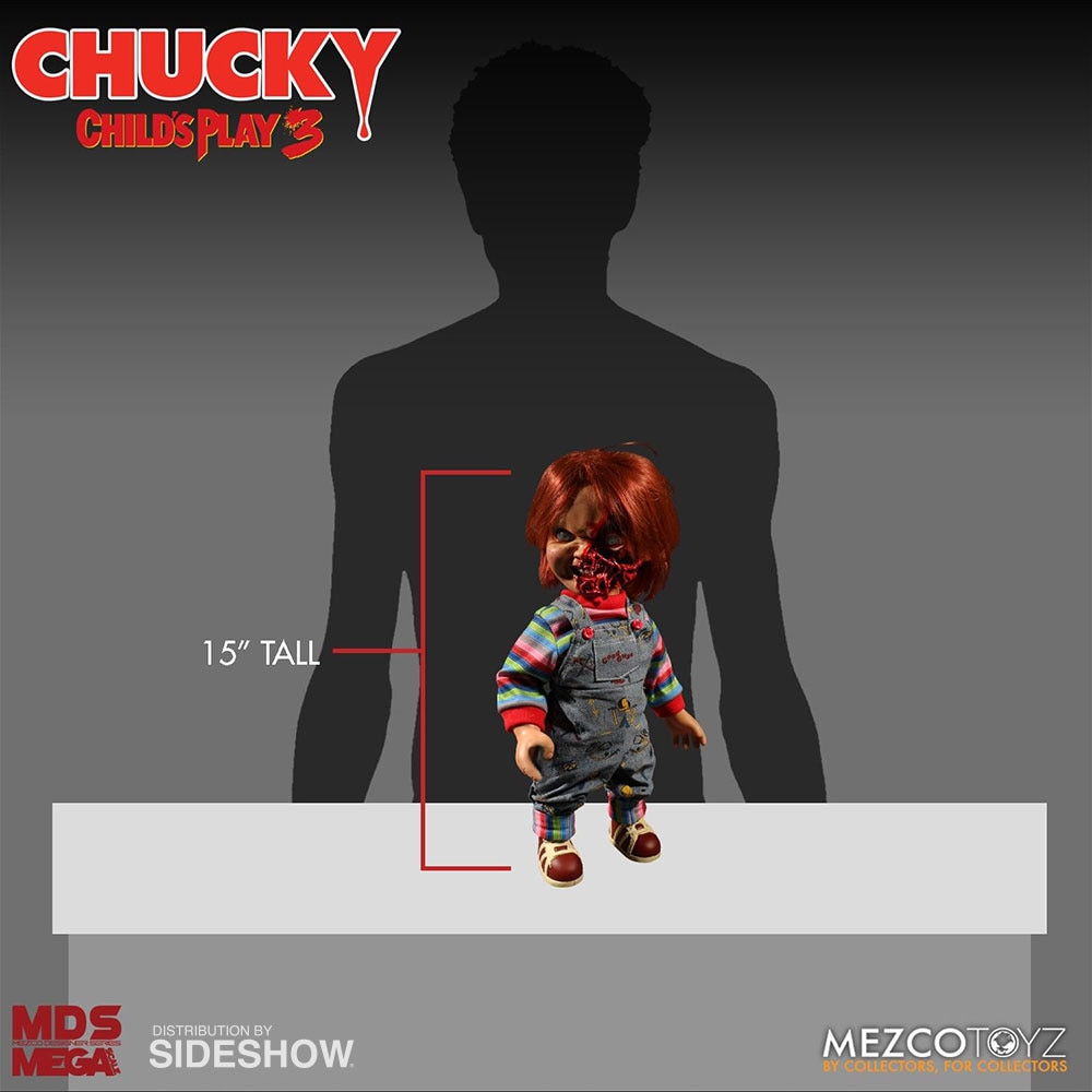 Child's Play Talking Pizza Face Chucky Collectible Figure  (Prototype Shown) View 8