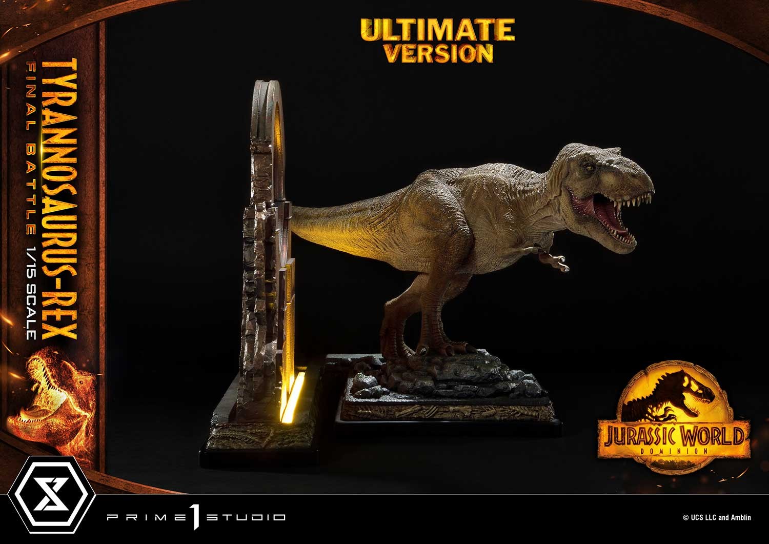 Jurassic World Dominion Tyrannosaurus-Rex Final Battle (Ultimate Version) Statues  (Prototype Shown) View 14