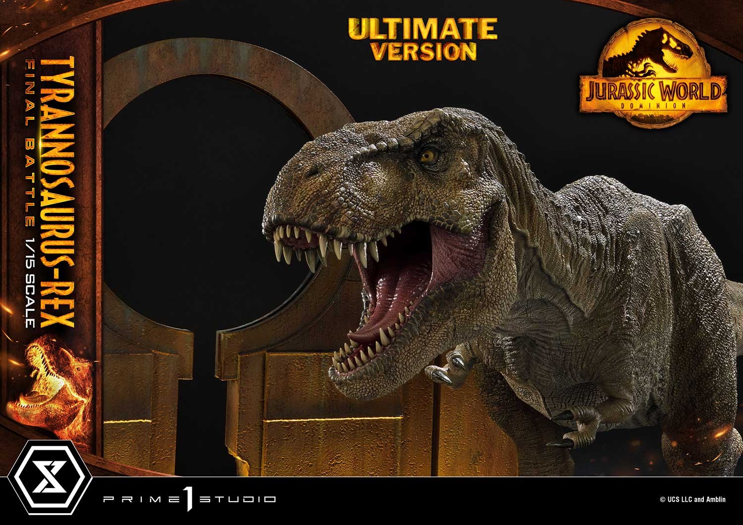 Jurassic World Dominion Tyrannosaurus-Rex Final Battle (Ultimate Version) Statues  (Prototype Shown) View 15
