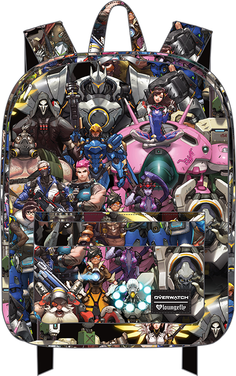 Overwatch loungefly backpack top