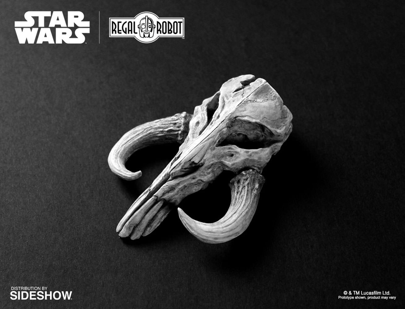 Mandalorian Skull Mini Sculpture (Prototype Shown) View 2