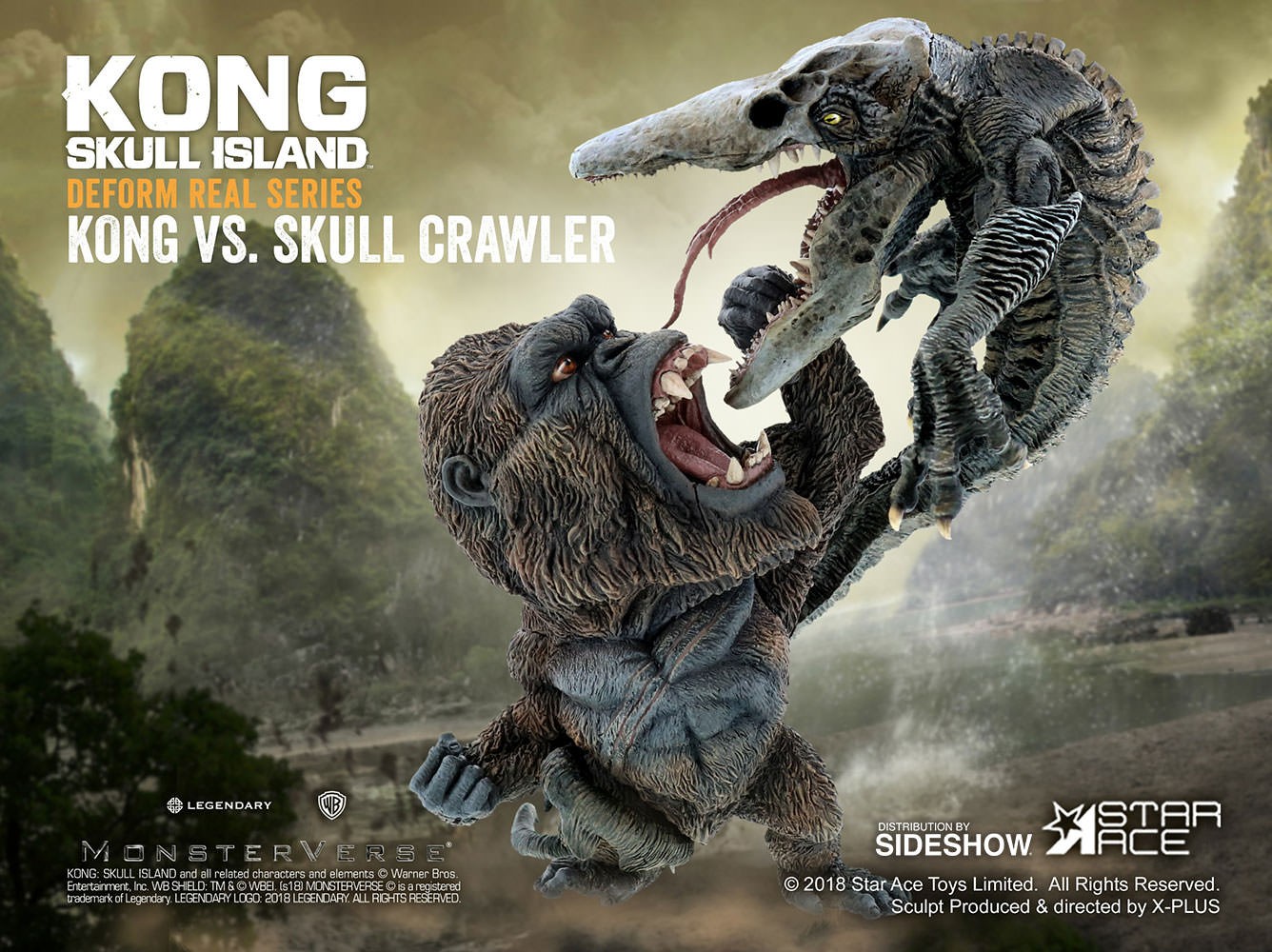 Kong: Skull Island Kong vs Skullcrawler Diorama  (Prototype Shown) View 2