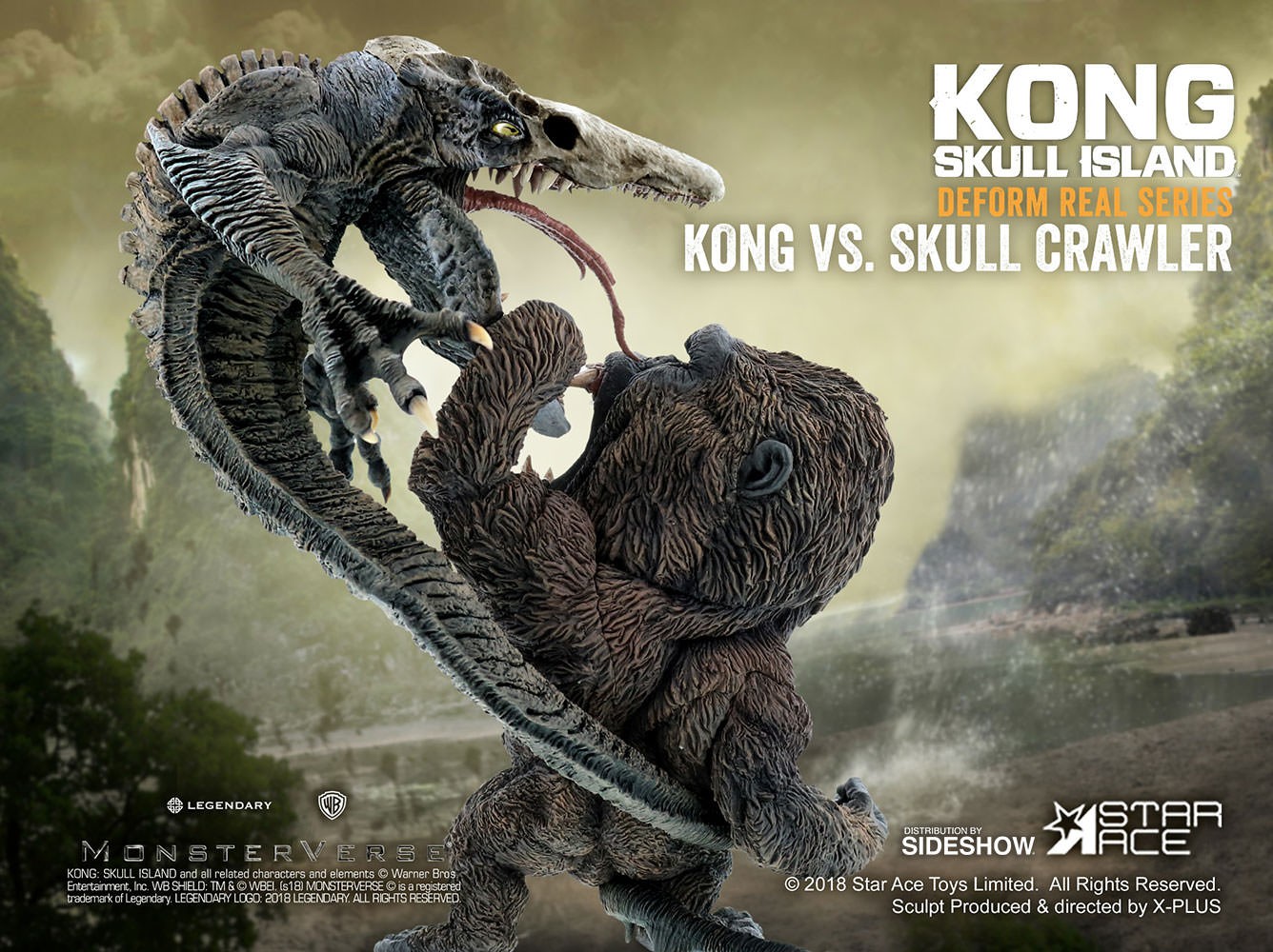 Kong: Skull Island Kong vs Skullcrawler Diorama  (Prototype Shown) View 4