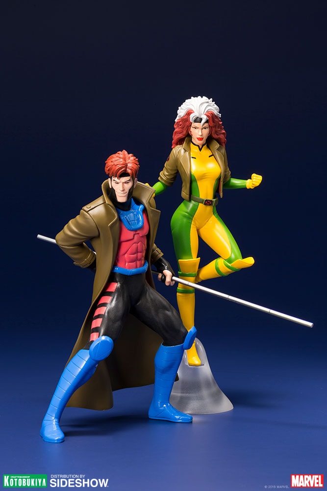 Marvel Gambit and Rogue Two-Pack Set Statue by Kotobukiya