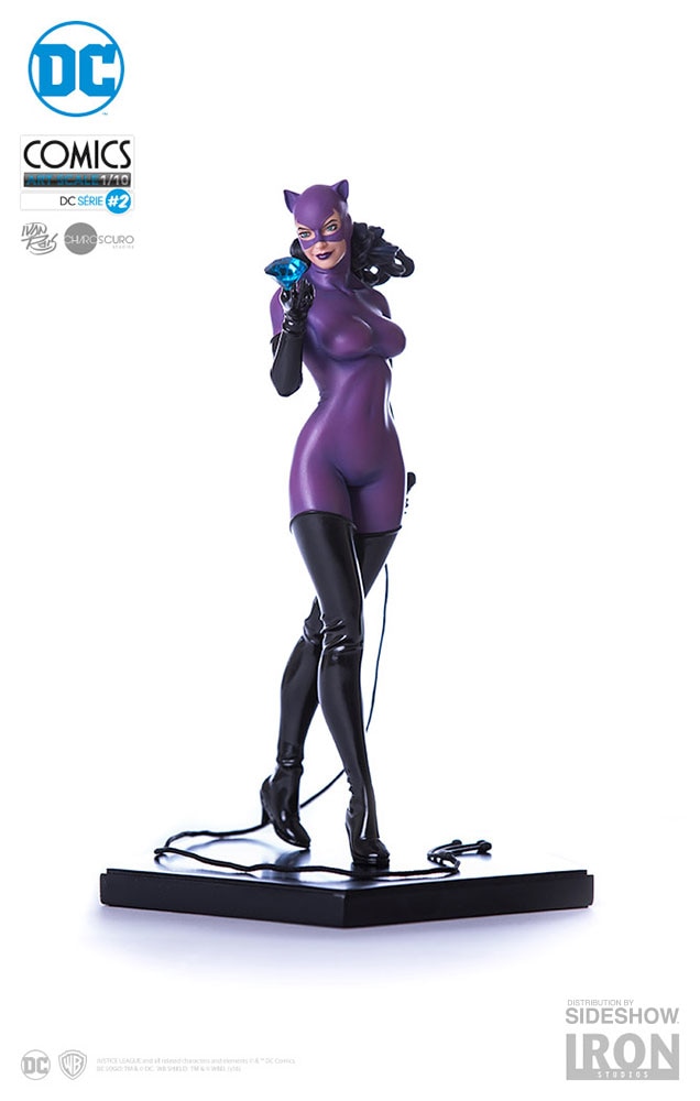 【現品限り一斉値下げ！】 DC Sideshow | Studios Iron by Statue Catwoman Comics アメコミ