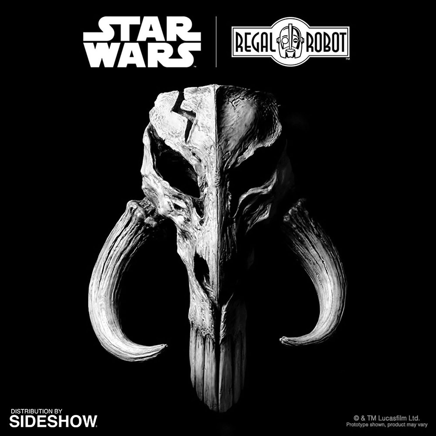 Mandalorian Skull Wall Decor (Prototype Shown) View 7