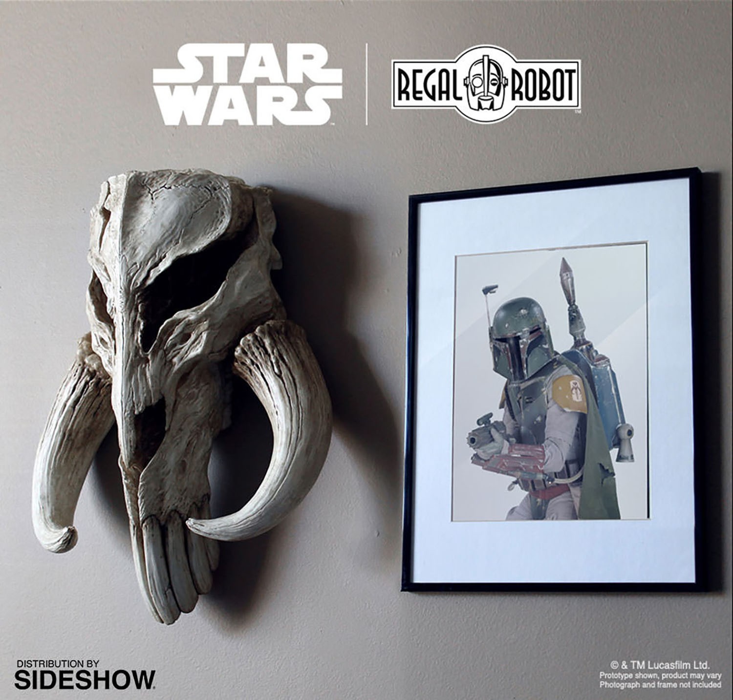 Mandalorian Skull Wall Decor (Prototype Shown) View 8