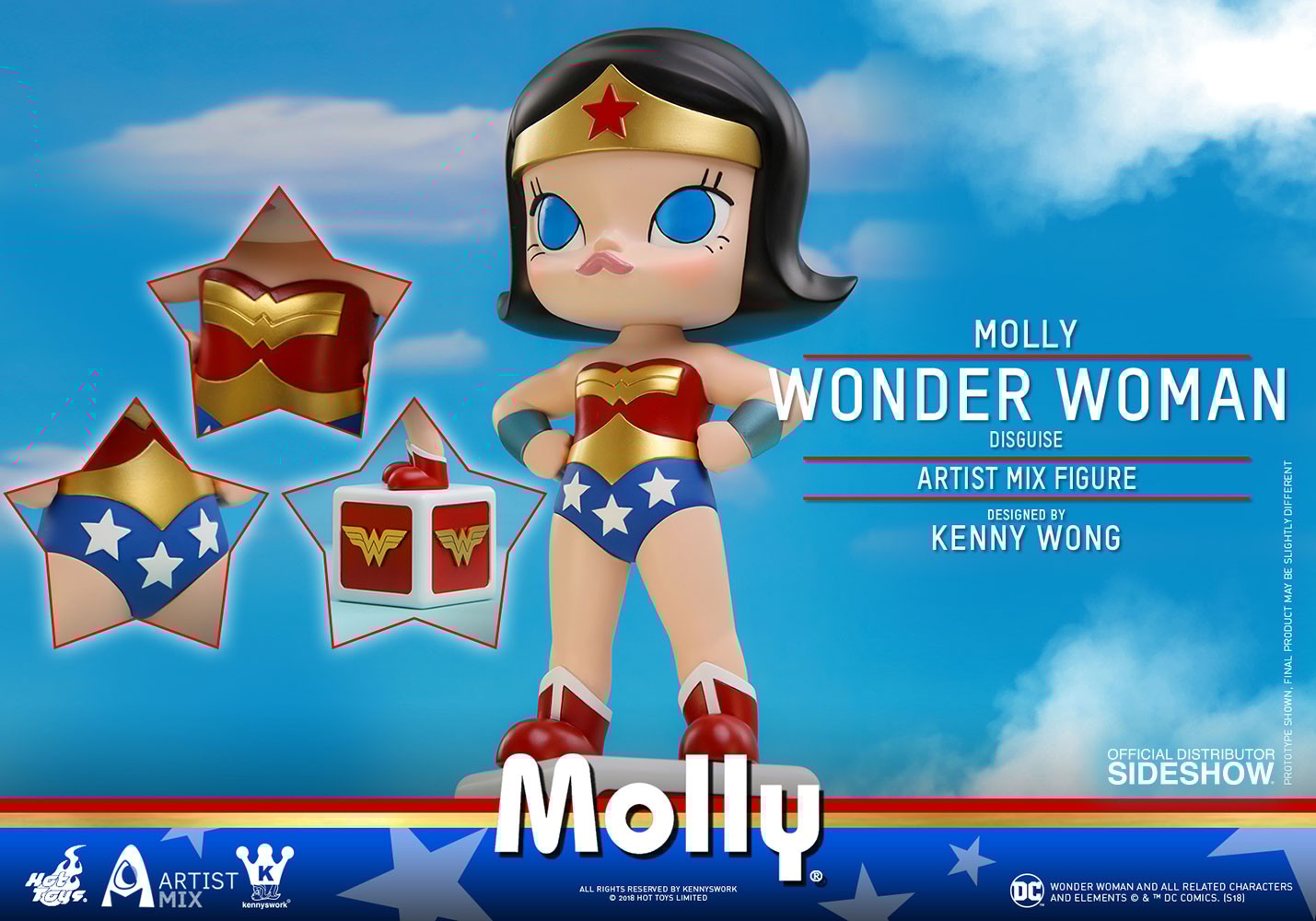 DC Comics Molly Wonder Woman Disguise Collectible Figure