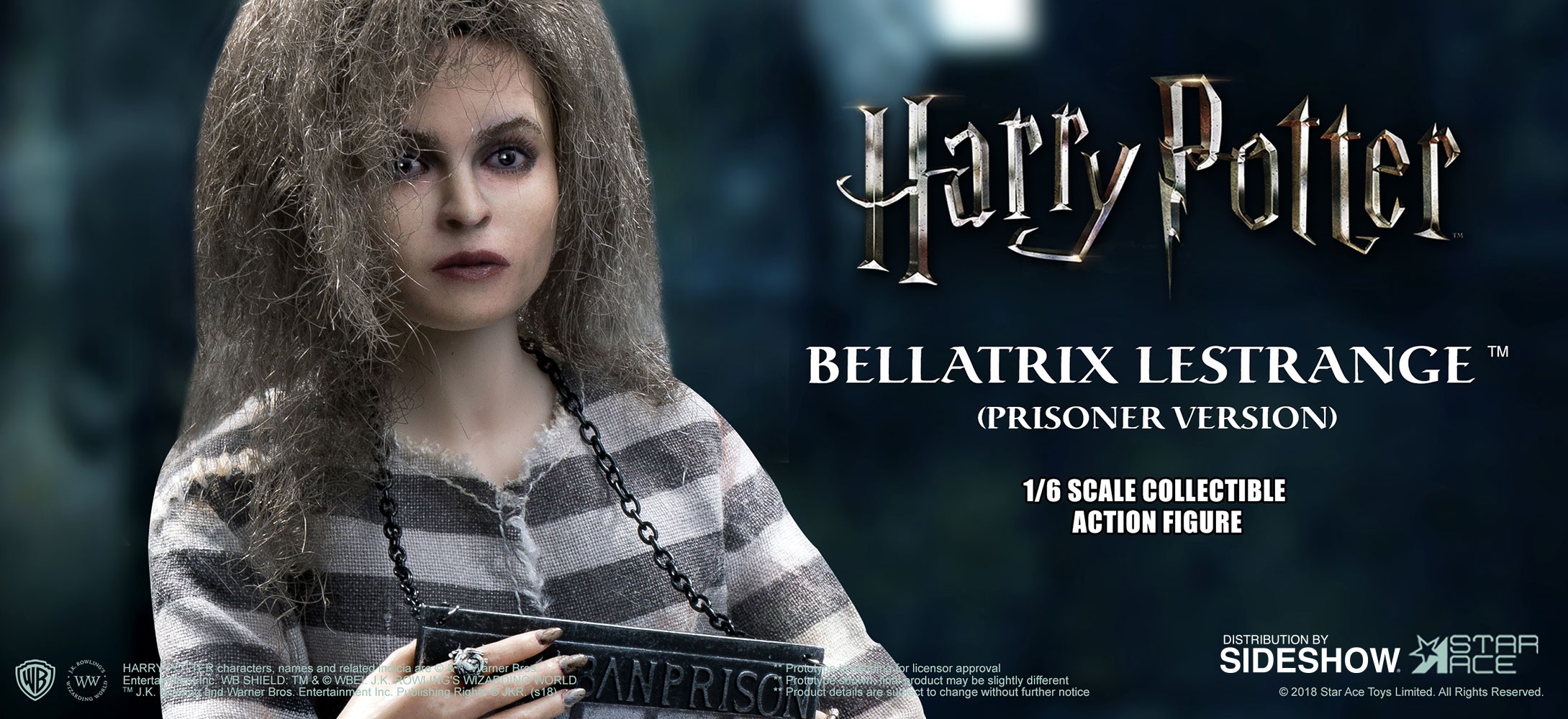 Harry Potter Bellatrix Lestrange Prisoner Version Sixth Scale Figure  (Prototype Shown) View 2