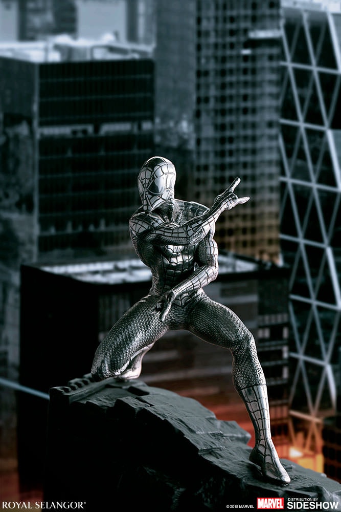 Marvel Spider-Man Webslinger Figurine Pewter Collectible  (Prototype Shown) View 1