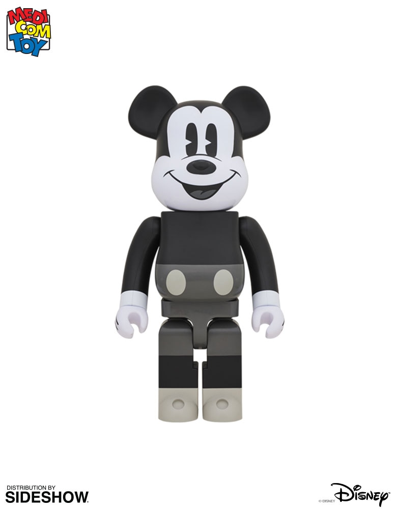 Disney Bearbrick Mickey Mouse Black & White Version 1000 Figure 