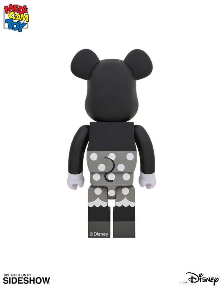 Disney Bearbrick Minnie Mouse Black and White Version 1000 Figure