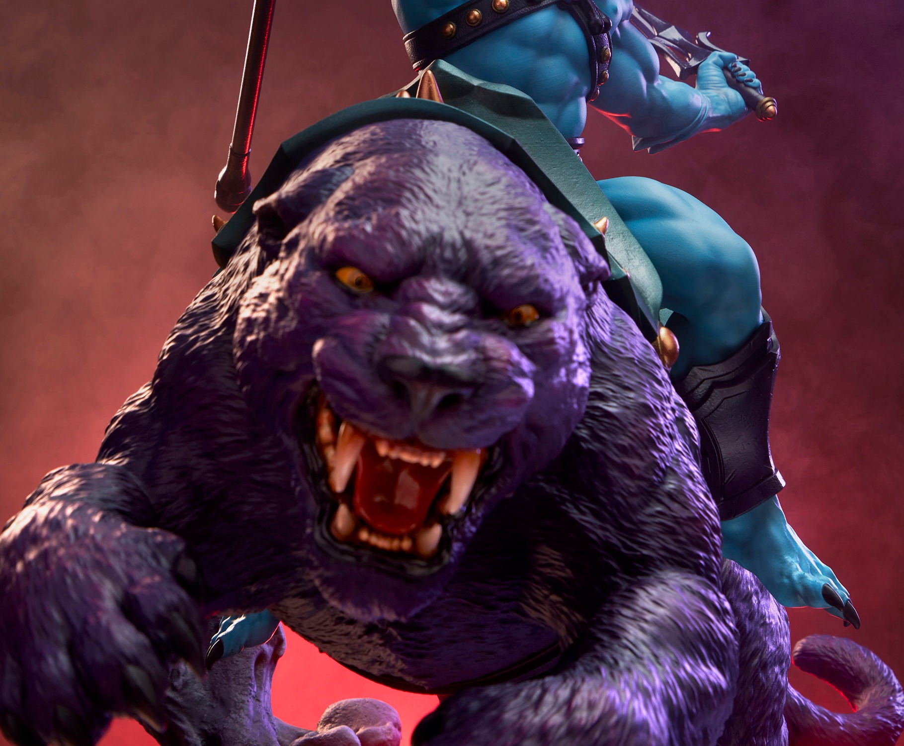 Masters of the Universe Skeletor & Panthor Classic Deluxe Sixth Scale Maquette  (Prototype Shown) View 5