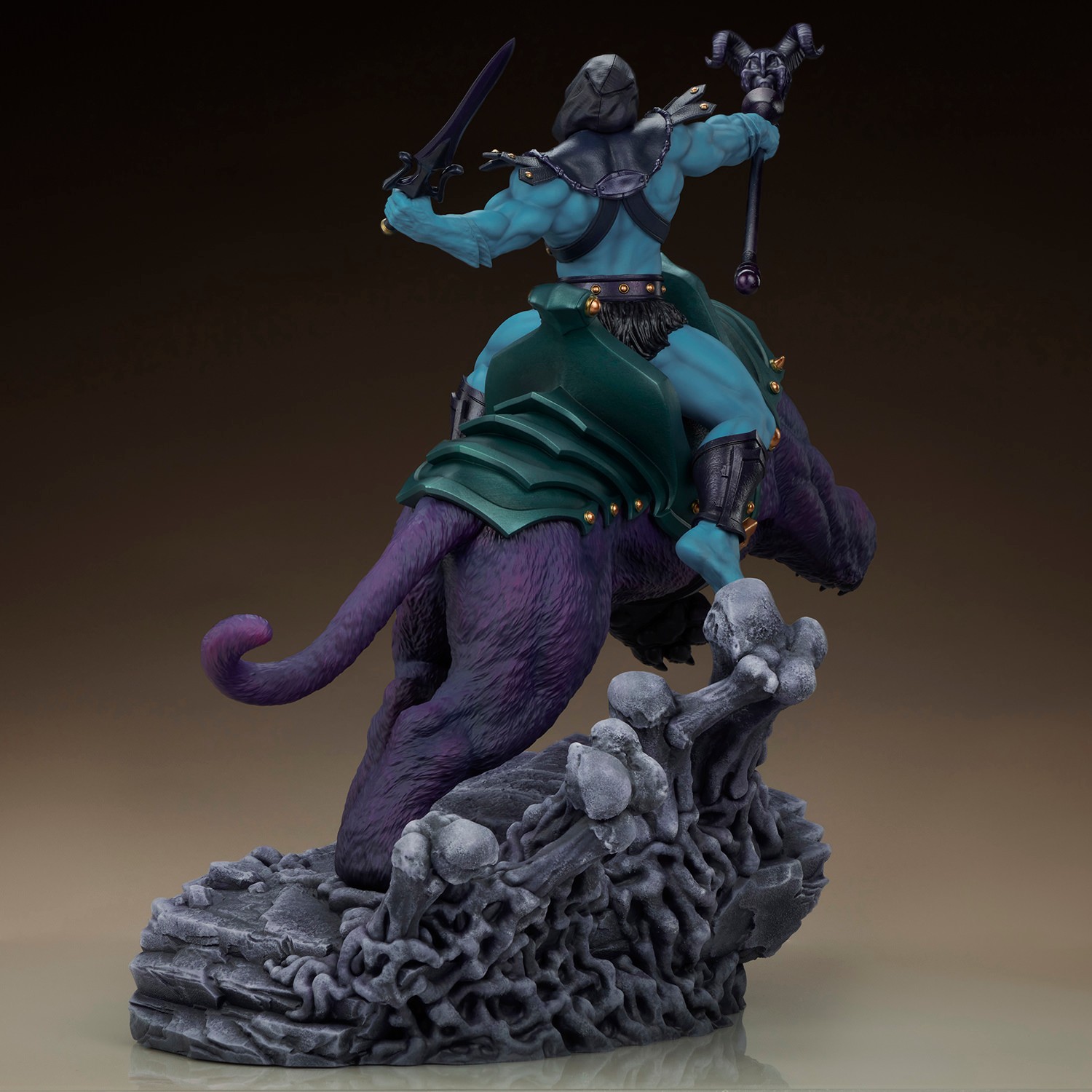 Masters of the Universe Skeletor & Panthor Classic Deluxe Sixth Scale Maquette  (Prototype Shown) View 10