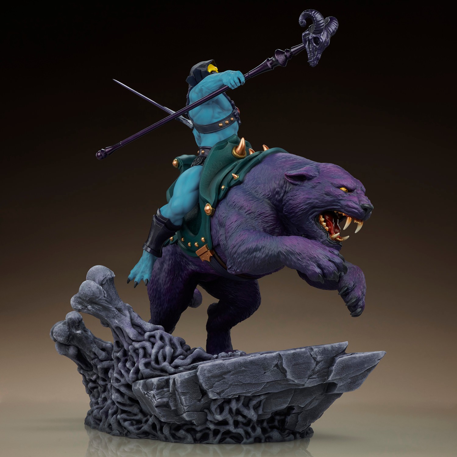 Masters of the Universe Skeletor & Panthor Classic Deluxe Sixth Scale Maquette  (Prototype Shown) View 12