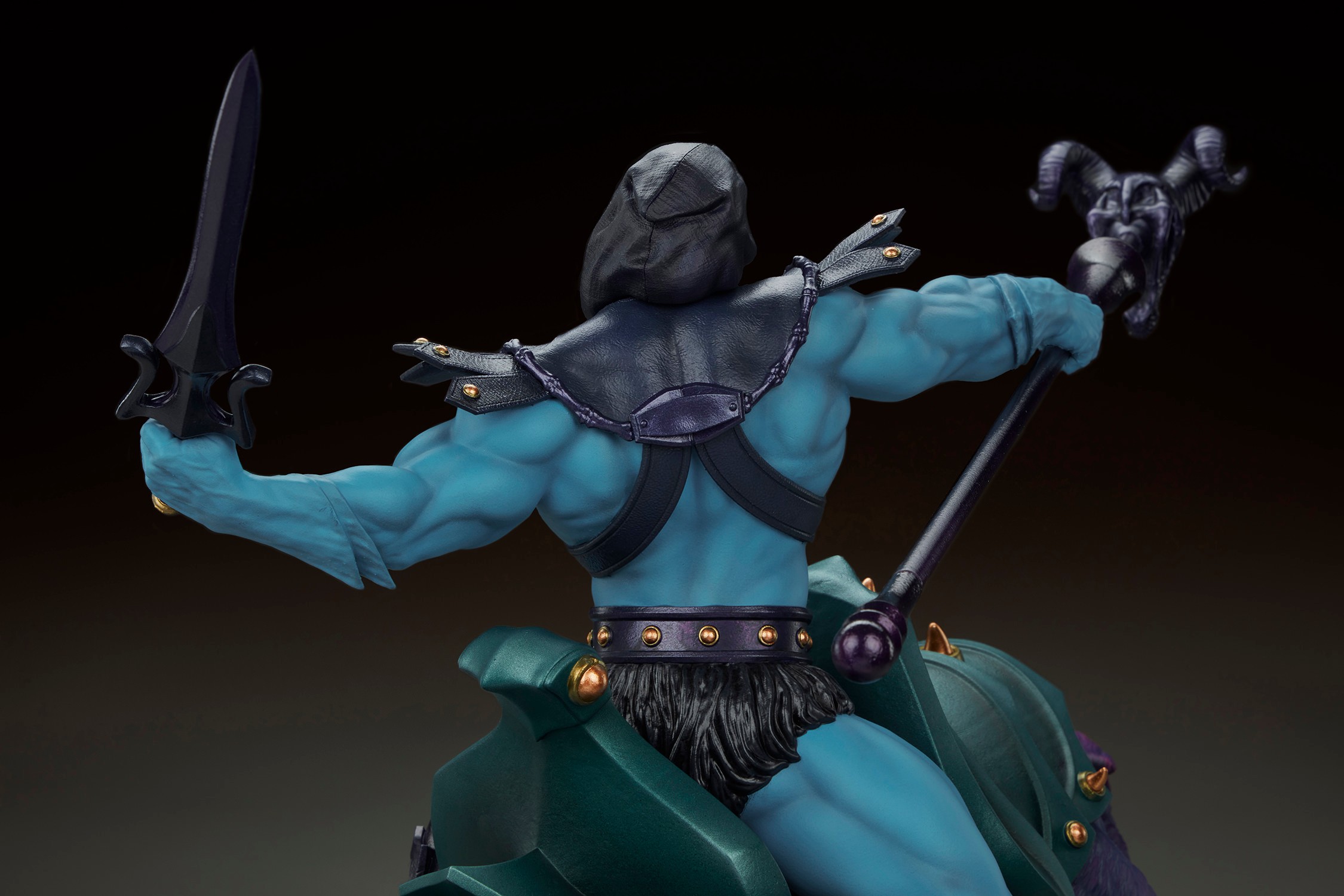 Masters of the Universe Skeletor & Panthor Classic Deluxe Sixth Scale Maquette  (Prototype Shown) View 19