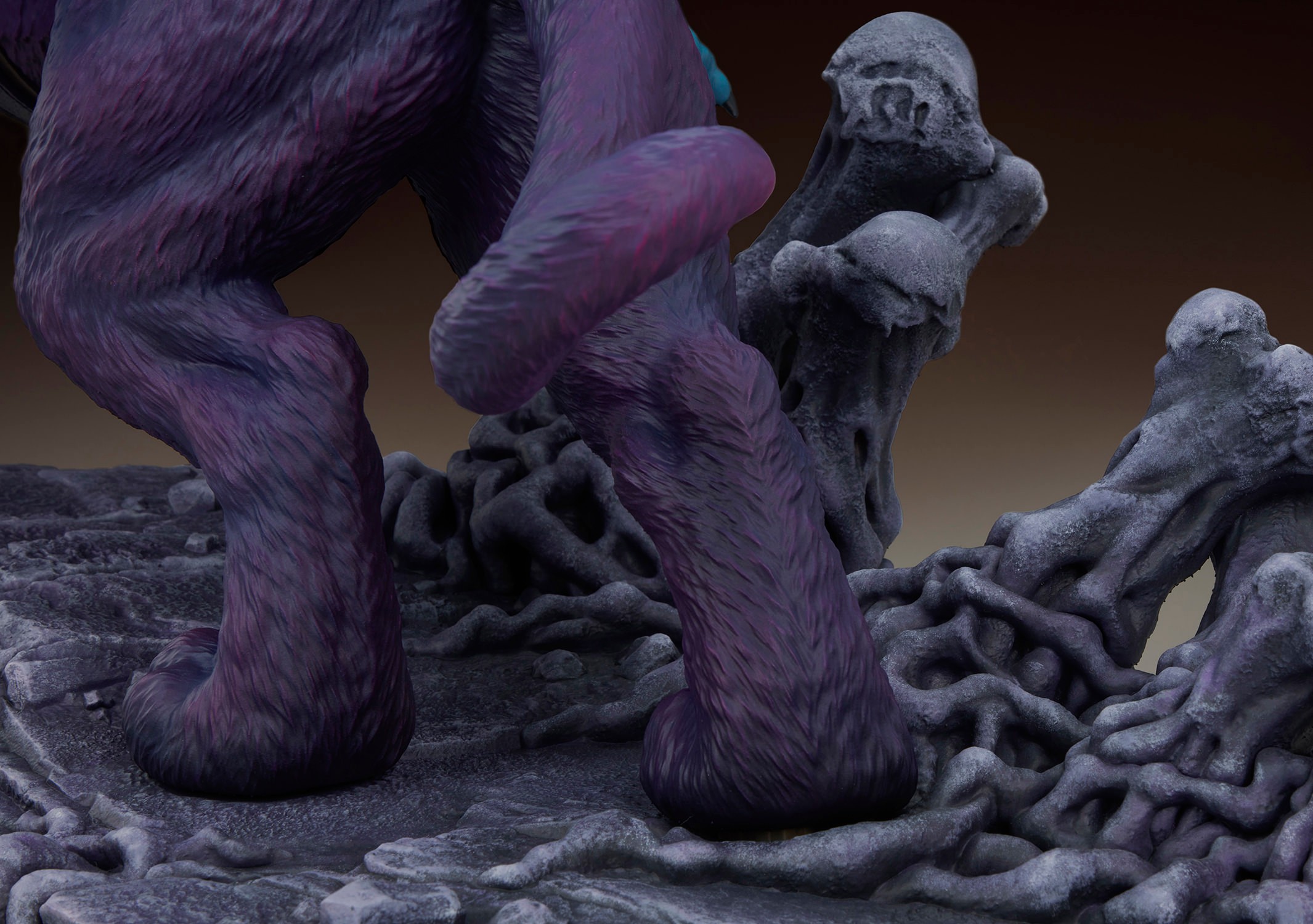 Masters of the Universe Skeletor & Panthor Classic Deluxe Sixth Scale Maquette  (Prototype Shown) View 22
