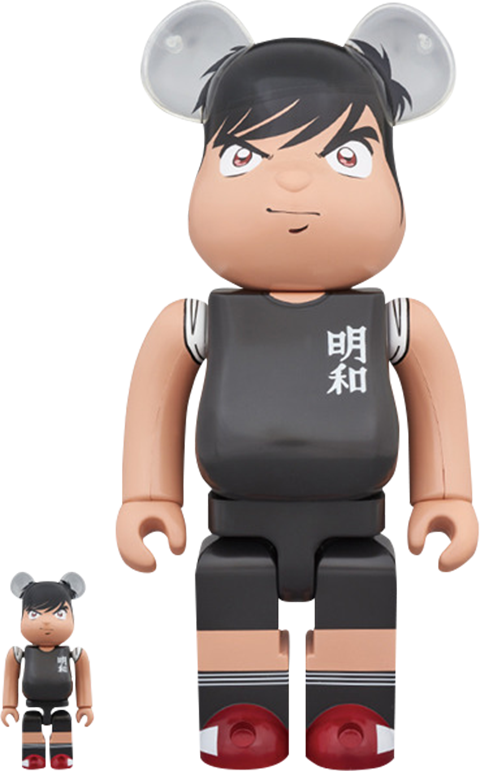Captain Tsubasa Bearbrick Hyuuga Kojiro 100 and 400