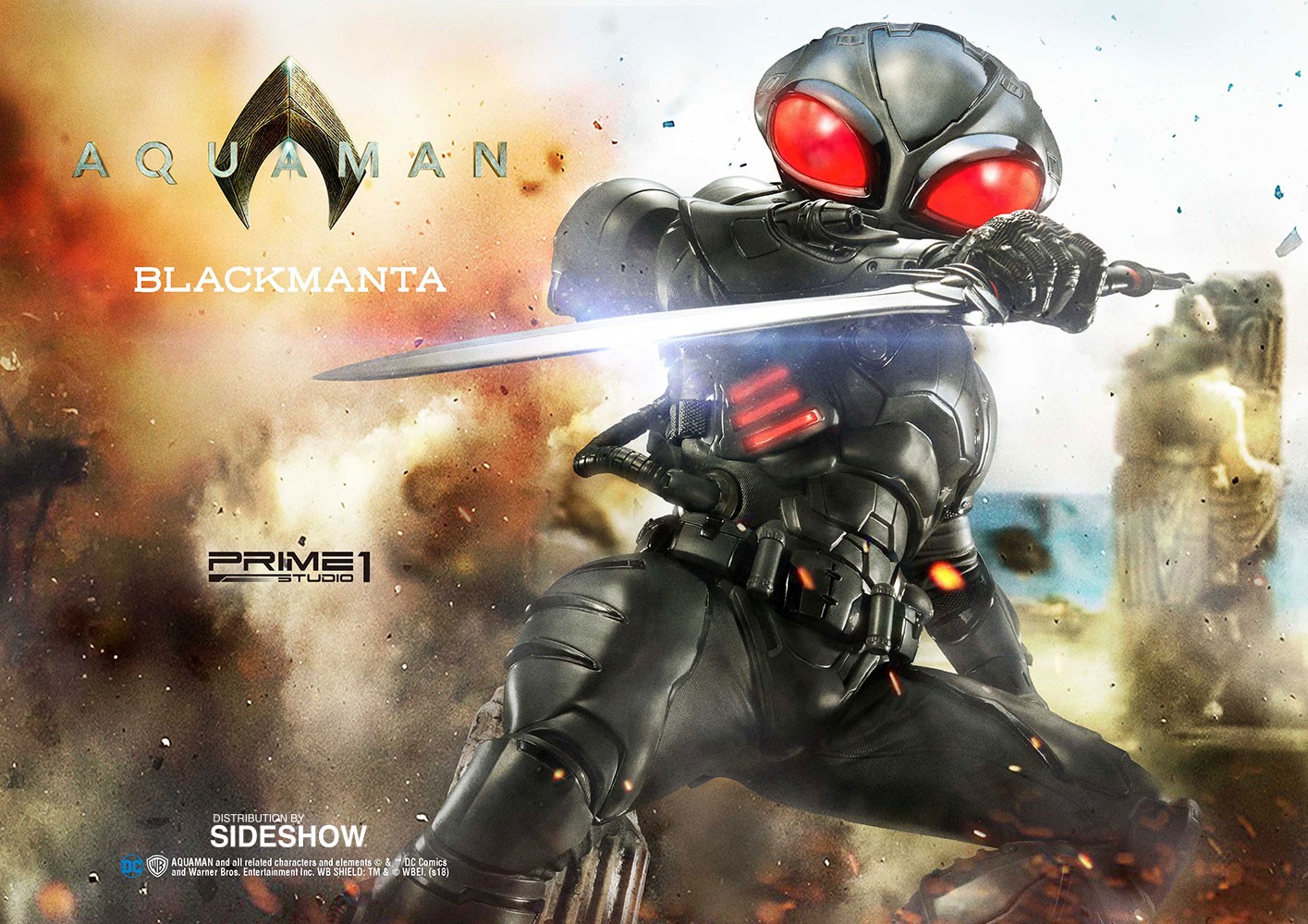 プライム1スタジオ　ブラックマンタ DC Comics Black Manta Statue by Prime 1 Studio | Sideshow