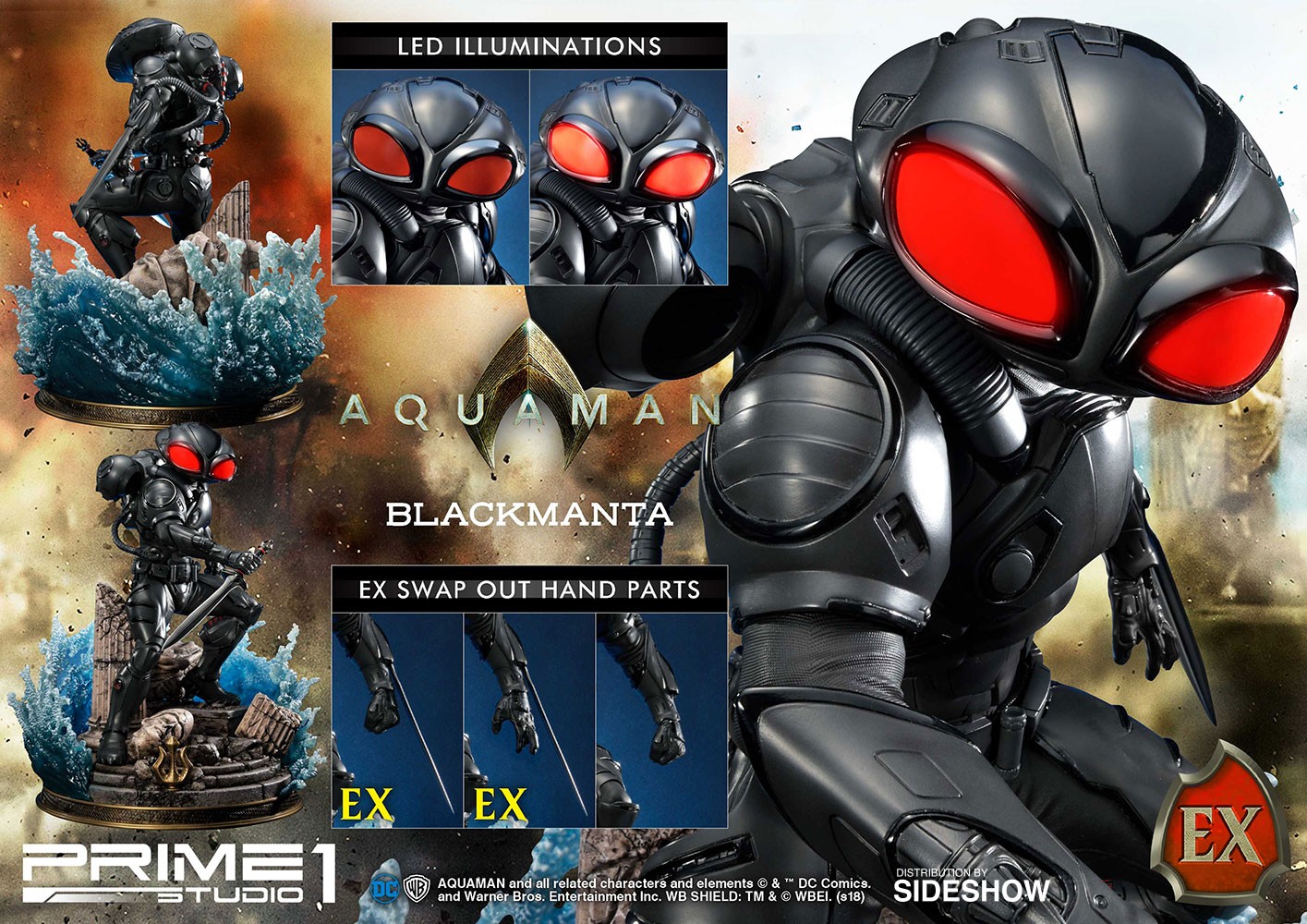DC Comics Black Manta Statues  Exclusive Edition (Prototype Shown) View 19