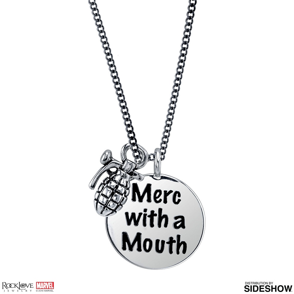 Marvel Deadpool Merc with a Mouth Necklace Jewelry  (Prototype Shown) View 2
