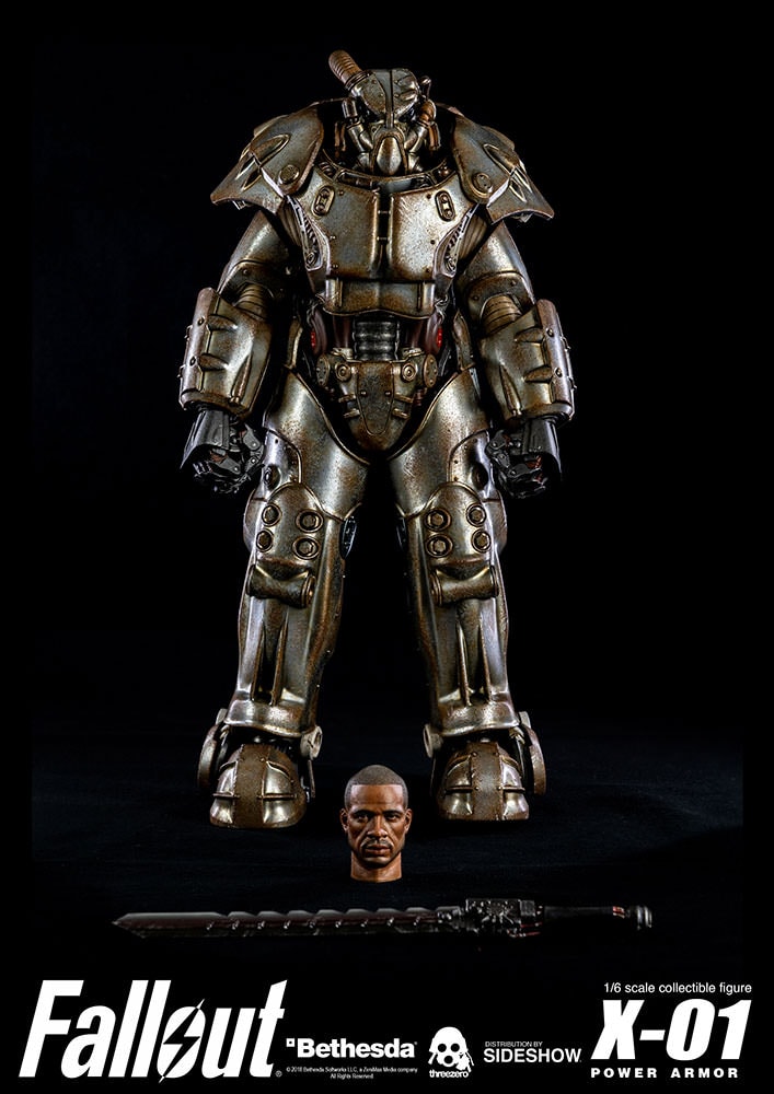 Fallout X-01 Power Armor Collectible Figure  (Prototype Shown) View 5