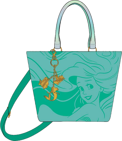 Disney The Little Mermaid Ocean Tote Bag Apparel by Loungefly