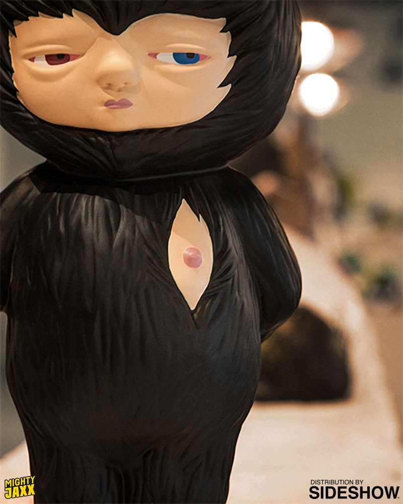 Mighty Jaxx Originals Baby Rabbit Black Polystone Statue  (Prototype Shown) View 4