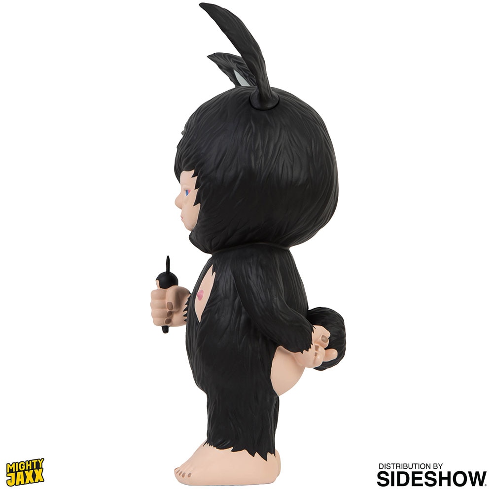 Mighty Jaxx Originals Baby Rabbit Black Polystone Statue  (Prototype Shown) View 7