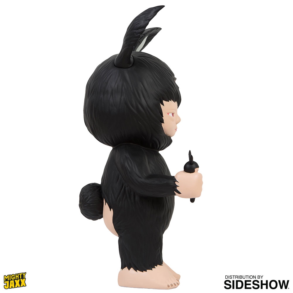 Mighty Jaxx Originals Baby Rabbit Black Polystone Statue  (Prototype Shown) View 11