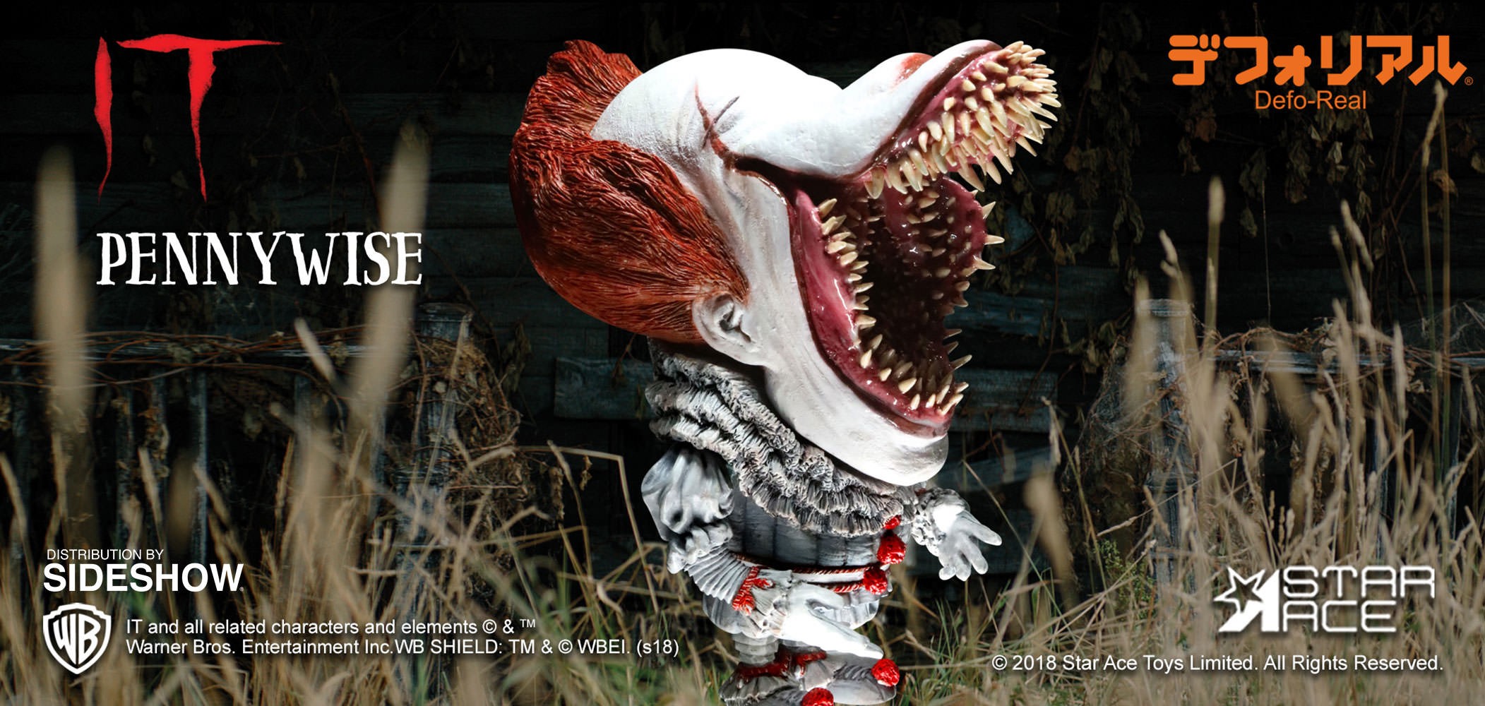 It Pennywise Scary Light-Up Version Vinyl Collectible  (Prototype Shown) View 1