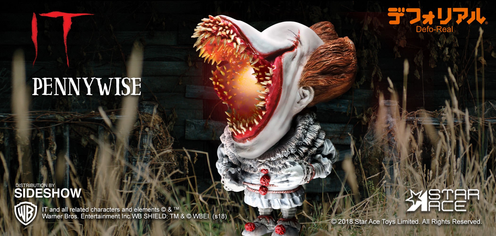 It Pennywise Scary Light-Up Version Vinyl Collectible  (Prototype Shown) View 4
