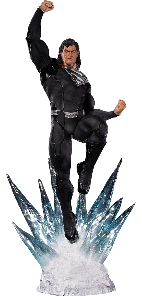 DC Comics Superman Black Suit Statue by Iron Studios