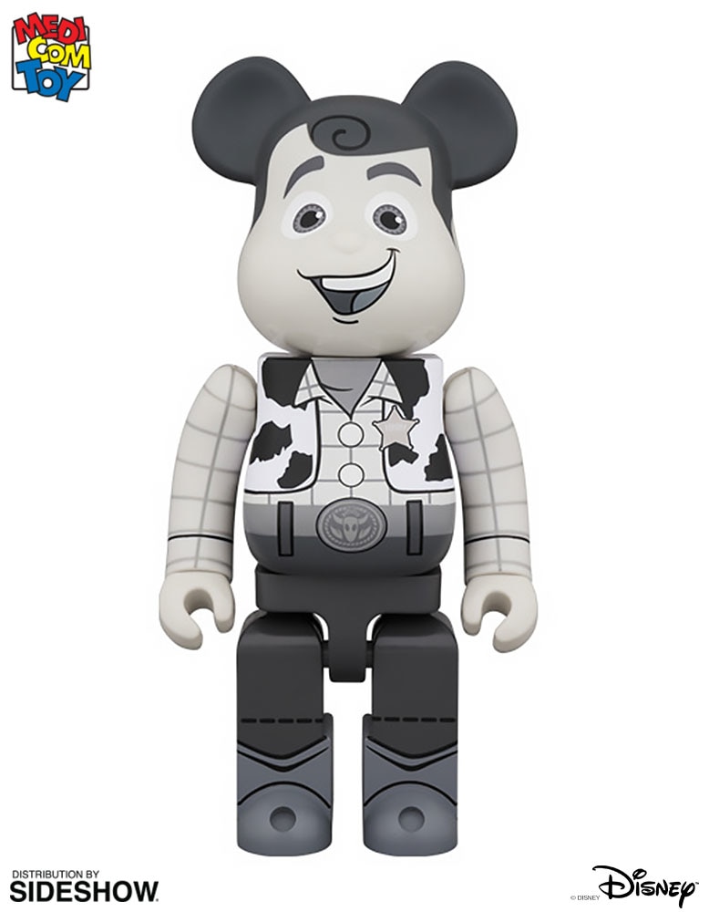 食品・日用品 半額ストア and Black Woody Bearbrick Disney White Medicom by Figure 400 キューブリック、ベアブリック