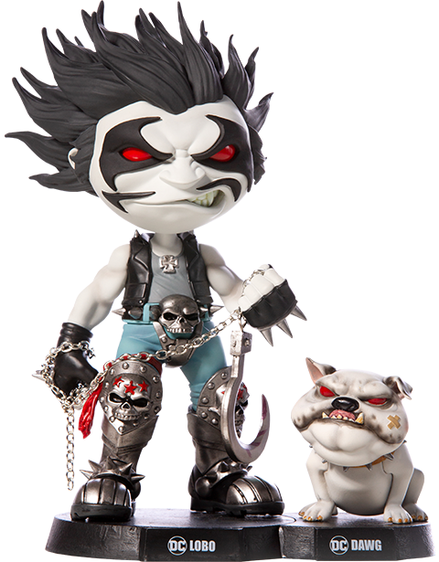 DC Comics Lobo and Dawg Mini Co Collectible Figure  (Prototype Shown) View 3
