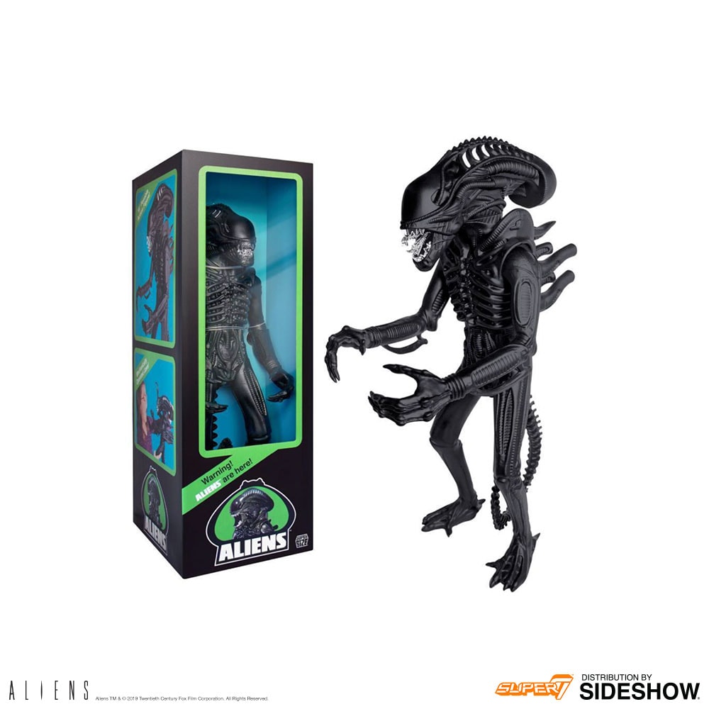 【希少】エイリアン Aliens Xenomorph Matte Black 18in Figure by Super 7 | Sideshow