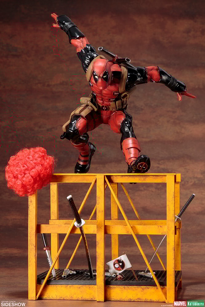 最新作の NOW! Marvel Super Sideshow | Kotobukiya from Statue Deadpool 乗用車