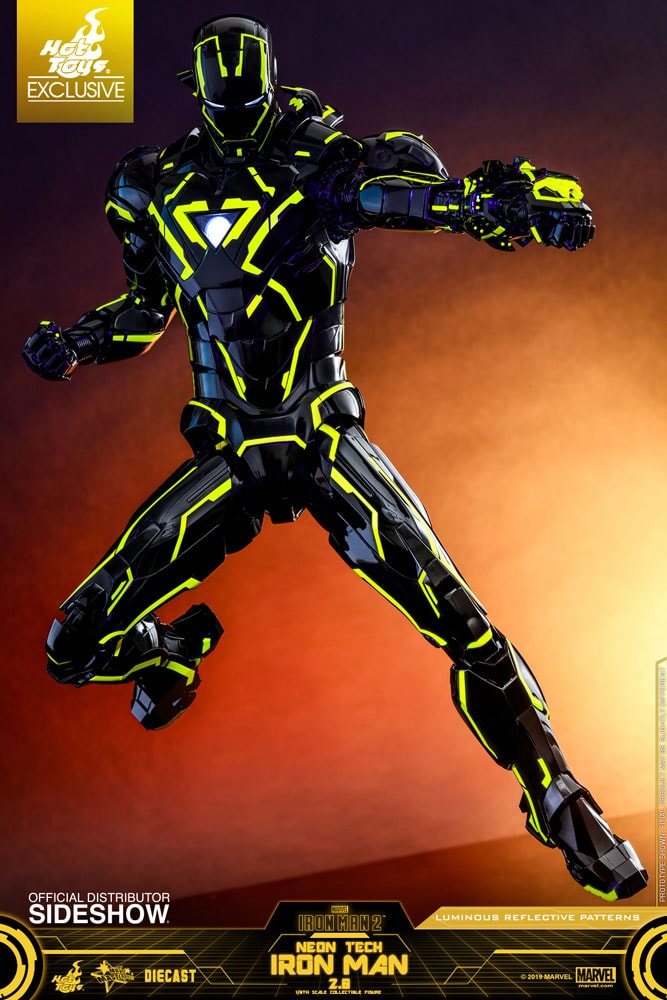 Neon Tech Iron Man 2.0 Diecast Sixth Scale Figure Sideshow